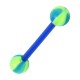 Piercing Lengua Bioflex Balón Playa Azul / Verde