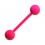 Pink Neon 316L Steel Tongue Ring
