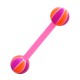 Piercing Lengua Bioflex Baloncesto 2 Rosa / Naranja