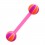 Pink/Orange Basket Ball 2 Bioflex Tongue Ring