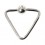Piercing Labret / Ring Dreieck Chirurgenstahl 316L BCR/CBR Klemmkugel