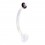 Black O-Ring Flexible Navel Piercing Belly Button Ring Retainer
