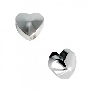 Microdermal-Piercing / Dermal Anchor Chirurgenstahl 316L Herz Relief
