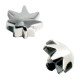 Microdermal-Piercing / Dermal Anchor Chirurgenstahl 316L Hanfblatt Relief