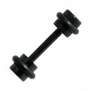 Knorpel-Piercing Stahl 316L Eloxiert Schwarz Black-Line Zylinder O-Ringe