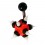 Red/Black/White Chantilly Spikes Silicone Belly Bar Navel Button Ring