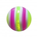 Boule Piercing Acrylique Bonbon Vert / Violet