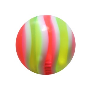 Boule Piercing Acrylique Bonbon Vert / Rose