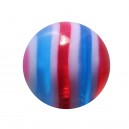 Boule Acrylique Bonbon Rouge / Bleu