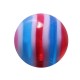 Boule Piercing Acrylique Bonbon Rouge / Bleu
