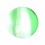 Boule Piercing Acrylique Arlequin Vert