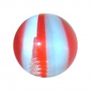 Candy Blue/Red Acrylic UV Piercing Only Ball