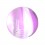Boule Piercing Acrylique Arlequin Violet