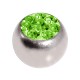 Only Piercing Replacement Ball w/ Light Green Strass Crystals