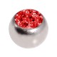 Only Piercing Replacement Ball w/ Red Strass Crystals