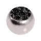 Only Piercing Replacement Ball w/ Black Strass Crystals
