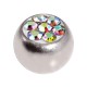 Only Piercing Replacement Ball w/ Rainbow Strass Crystals