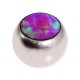 Einzelne Piercing-Kugel Synthetischen Opal Rot