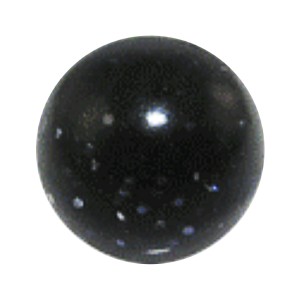 Boule Piercing Acrylique Paillettes Noire