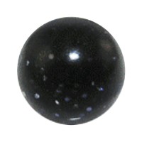 Boule Piercing Acrylique Paillettes Noire