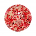 Red Flakes Acrylic UV Piercing Only Ball