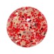 Boule Acrylique Paillettes Rouge