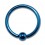 Conch- / Labret-Piercing Ring Eloxiert Marineblau BCR Klemmring