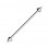 Piercing Industrial Barbell 14G Stahl 316L Zwei Spitzen