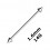 Industrial-Piercing Barbell 1.6 mm / 14G Stahl 316L Zwei Spitzen
