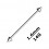 Piercing Industrial Barbell 1.6 mm / 14G Stahl 316L Zwei Spitzen