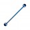 Piercing Industrial Barbell 14G Stahl 316L Eloxiert Dunkelblau Kugeln