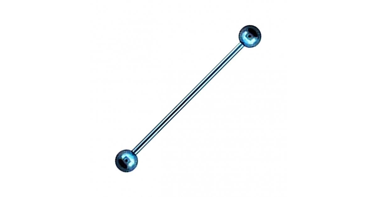 x 5 mm 1.6 x 35 1 3//8 VOTREPIERCING Pink//Green Bee Striped Industrial Piercing 14G Barbell w//Balls Piercing Jewel