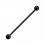 Industrial-Piercing Black-Line Barbell 14G Stahl 316L Eloxiert Schwarz Kugeln