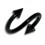 Spiral- / Helix-Piercing Blackline Eloxiert Schwarz Spitzen