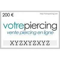 Carte-Cadeau Virtuelle à Télécharger Classique 200 EUR