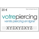 Carte-Cadeau Virtuelle à Télécharger Classique 20 EUR