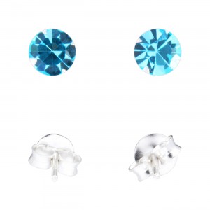 Ohrringe 925 Sterlingsilber Strass Türkis