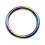 Non-Mixed Grade 23 Titanium Segment Ring w/ Rainbow Anodization [RARE]