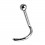 316L Surgical Steel Nose Screw Stud Ring with Ball