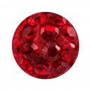 Bola Piercing Sólo Epoxi Multi-Cristal Rojo