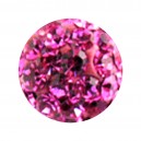 Einzelne Piercing-Kugel Epoxy Multi-Kristall Rosa