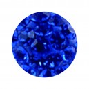 Bola Piercing Sólo Epoxi Multi-Cristal Azul Oscuro