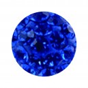 Einzelne Piercing-Kugel Epoxy Multi-Kristall Dunkelblau