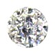 Boule Seule Langue / Nombril Multi-Cristal Blanc