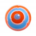Orange/Blue Aztec Acrylic UV Piercing Only Ball