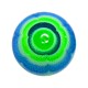 Blue/Green Aztec Acrylic UV Piercing Only Ball