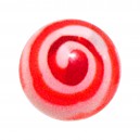 Boule Piercing Acrylique Aztèque Rouge