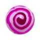 Purple Aztec Acrylic UV Piercing Only Ball