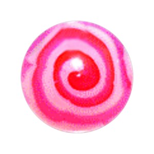 Pink Aztec Acrylic UV Piercing Only Ball