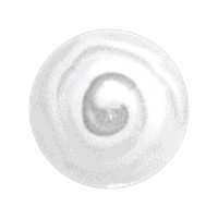 Boule Piercing Acrylique Aztèque Blanc